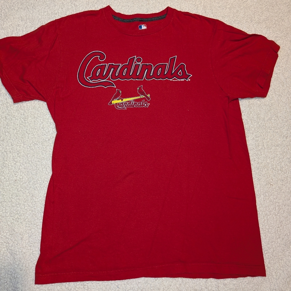 St Louis Cardinals shirt - red - men's large - mlb baseball short sleeve unisex